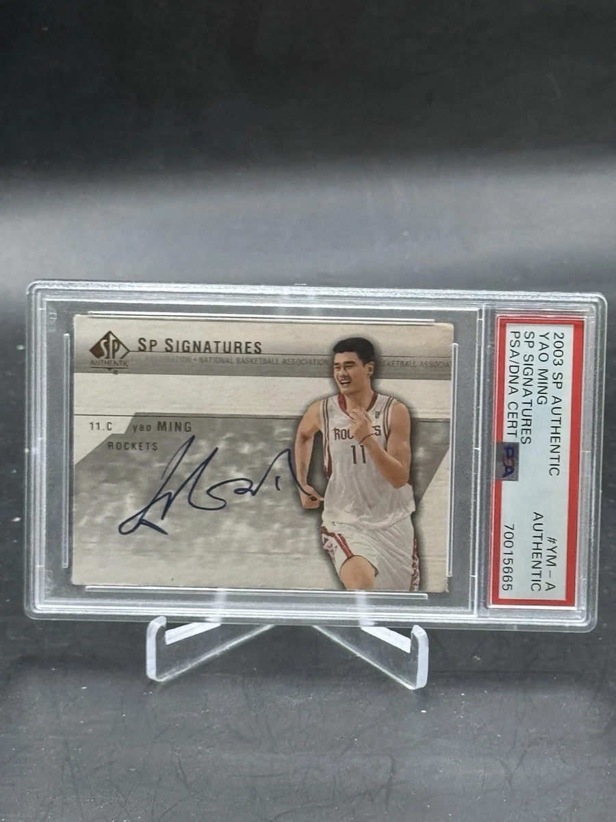 Upper Deck Yao Ming Basketball Autographed Sports Trading Cards