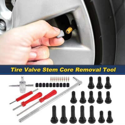 Tire Valve Stem Puller Set Multi-Function Wrench TR412/TR413 Valve Stems 1Set