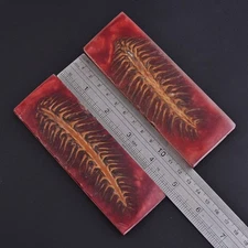 Custom Made Pine Cones Resin Pair Scales For Knife Making Handle