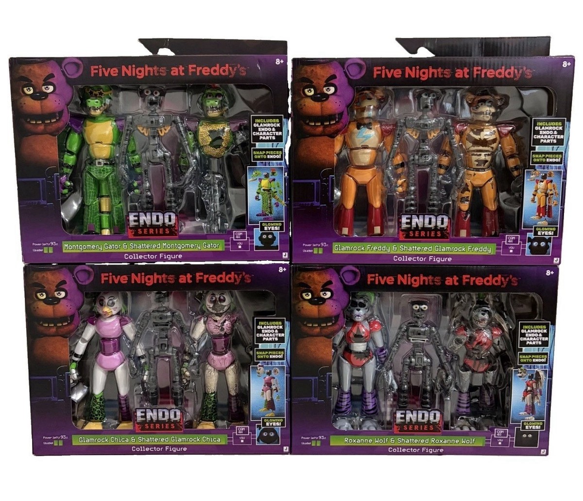 Five Nights at Freddy's FNAF Endo Series Wave 3 COMPLETE SET OF 4