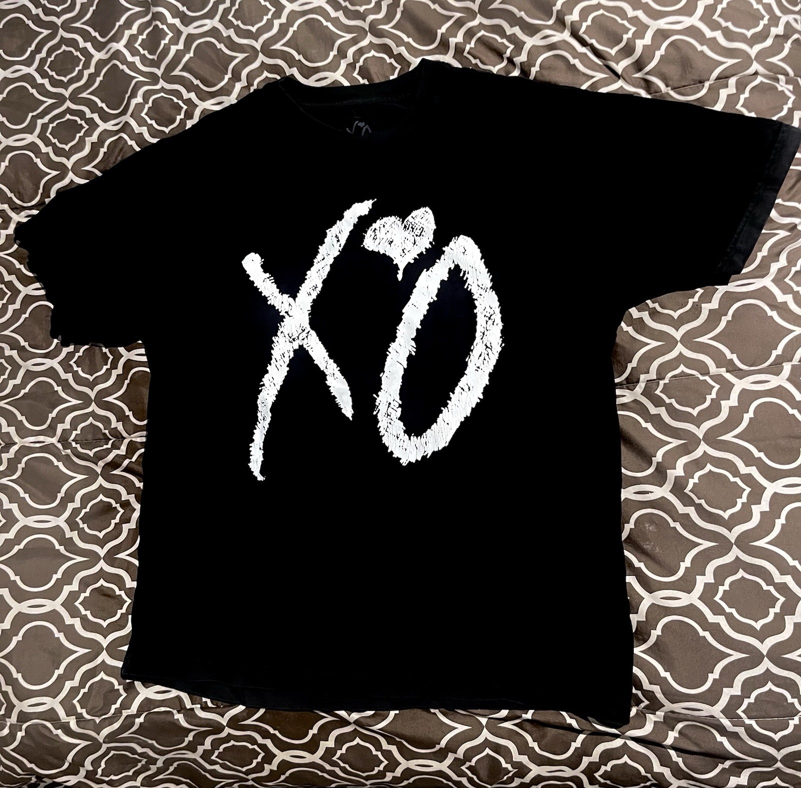Unisex XO Official Issue The Weeknd Black Short Sleeve T Shirt Size Medium