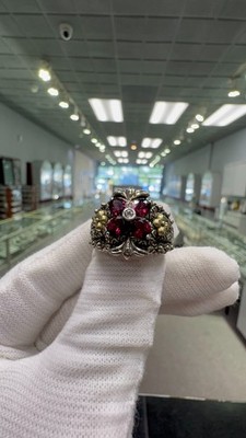 Barbara Bixby 925 Silver & 18K Gold Topaz | Pre Owned