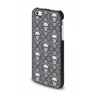 COQUE MOXIE RIGIDE POUR APPLE IPHONE 4 ET 4S TETE DE MORT MULTIPLE NOIR - Photo 1/2