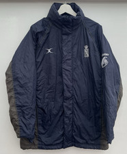 Gilbert Royal Navy Rugby Jacket Mens Medium Blue Managers Training Coat