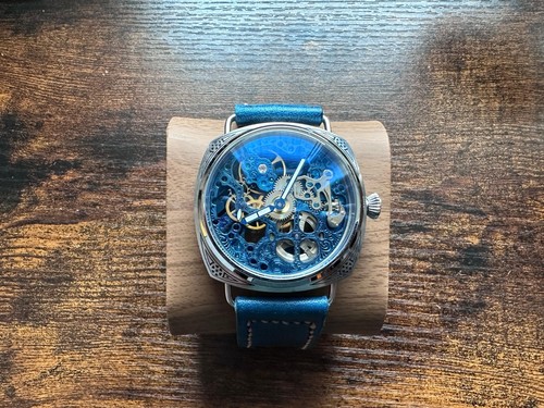 bespoke Skeleton watch Handmade strap