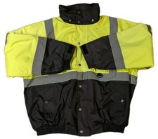 ML Kishigo High Visibility Jacket XL Safety Reflective Fleece Lined Workwear
