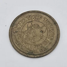 Chuck E. Cheese Pizza Time Theatre 1981 Winterpark, FL Arcade Game Token 24mm
