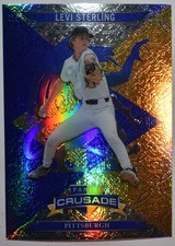 2025 Panini Crusade - Blue and Gold Levi Sterling #11 MOJO Prizm