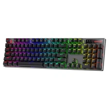 K556 PRO Upgraded Wireless RGB Gaming Keyboard, BT/2.4Ghz Tri-Mode Aluminum M...