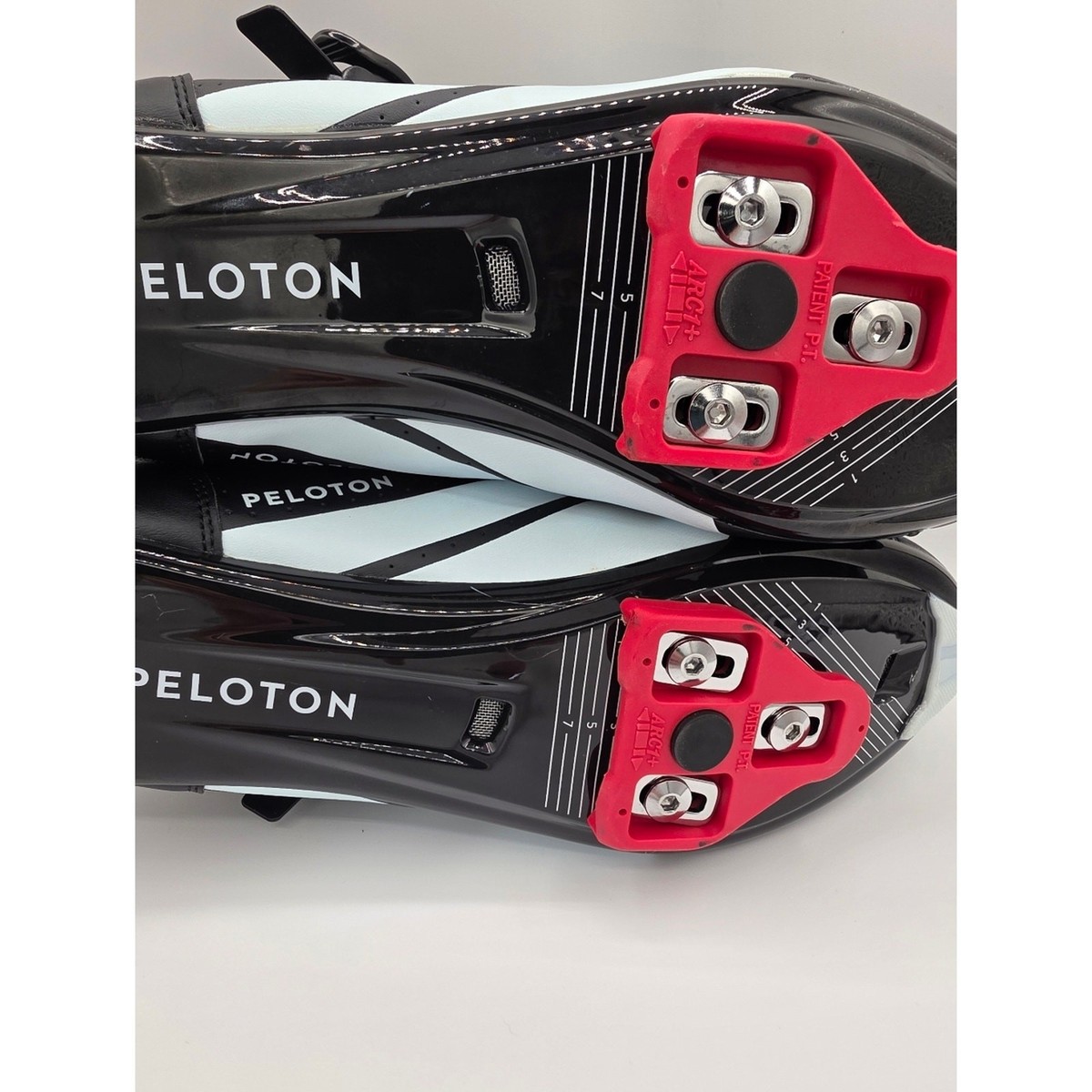 Peloton Cycling Shoes Mens 12 EU 46 Black Red Spin Bike  display picture 3