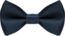 Kids Bow Tie Classic Solid Color Satin Bow Tie Adjustable Neck Bowtie for Kids W