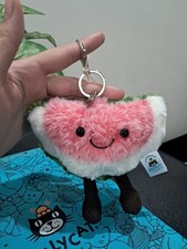 Jellycat Amuseables Watermelon Plush Bag Charm Keychain Collectible NWT 2026