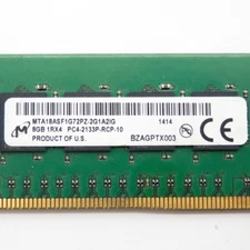 Micron 8GB 1Rx4 PC4-2133P Server Memory RAM MTA18ASF1G72PZ-2G1A2IG