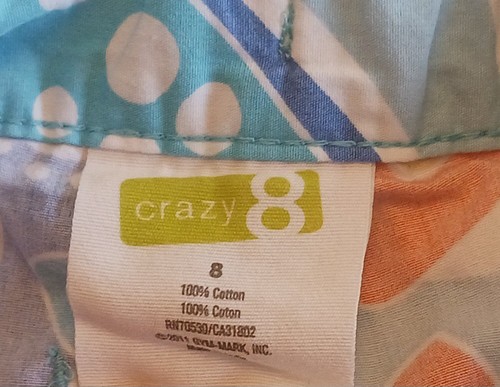 CRAZY 8 Girls Bundle of 3 Multi Color and White Denim Shorts Size 8 - Picture 10 of 10