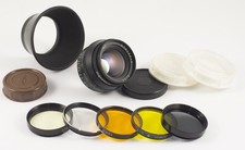 JUPITER 8 F/2 50mm KMZ BLACK m39 RF LENS SERVICED CLA'D MINT HOOD FILTERS 1976