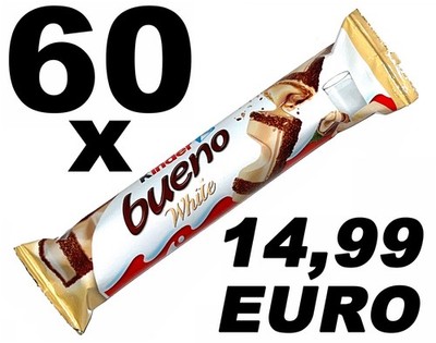 60 x kinder bueno White Riegel von Ferrero Angebot Top-Preis (MHD: 05.11.2026)
