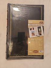 Pioneer Le Memo Photo Album Blac Bonded Leather 200 Pockets, 4"x6" 4"x12"