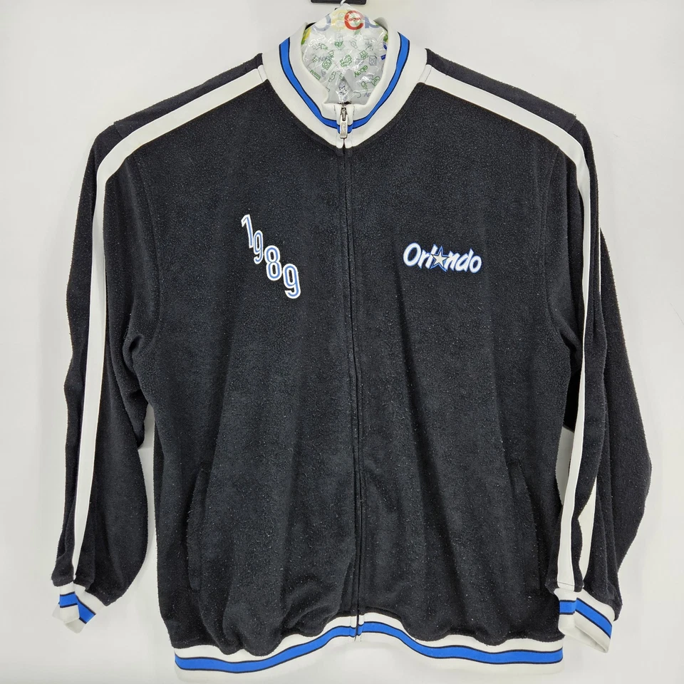 Orlando Magic Jacket Mens 2XL Hardwood Classic Reebok Throwback NBA Black VTG - Image 2 of 4