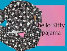 New Hello Kitty 2pc polka dots pajama set women XL 16