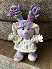 Vintage Kidsview Tea Bunnies Hugs n Flowers Candy Violet Plush