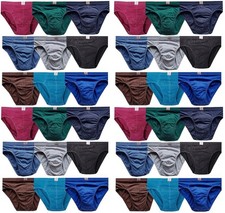 3/6/9/12 Stück Herren Sportslips Baumwolle Slips Unterhosen Gr.5(S)-13(6XL) A580