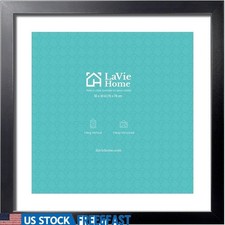 30x30 Black Picture Frame Gallery Style Photos Art Posters Plexiglass Cover New