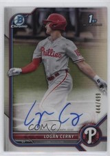 2022 Bowman Chrome Prospect Auto Refractor 444/499 Logan Cerny #CPA-LC Auto 6u3