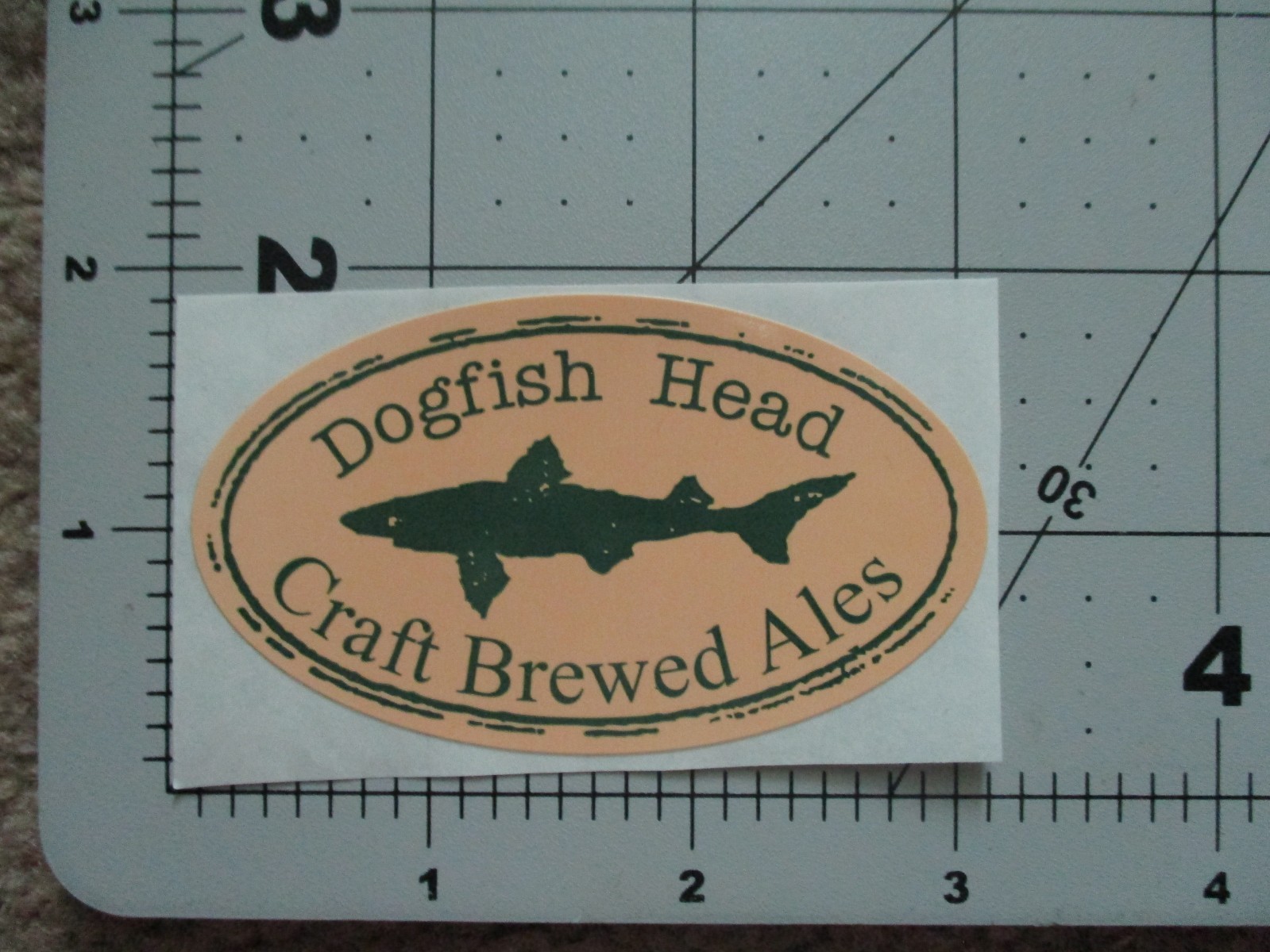 DOGFISH HEAD Brewed Ales tap STICKER decal craft beer dog fish brewing brewery U