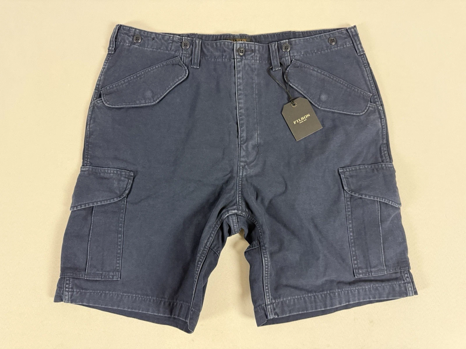FILSON FIELD CARGO SHORTS BLUE MUSSEL 36 NWT