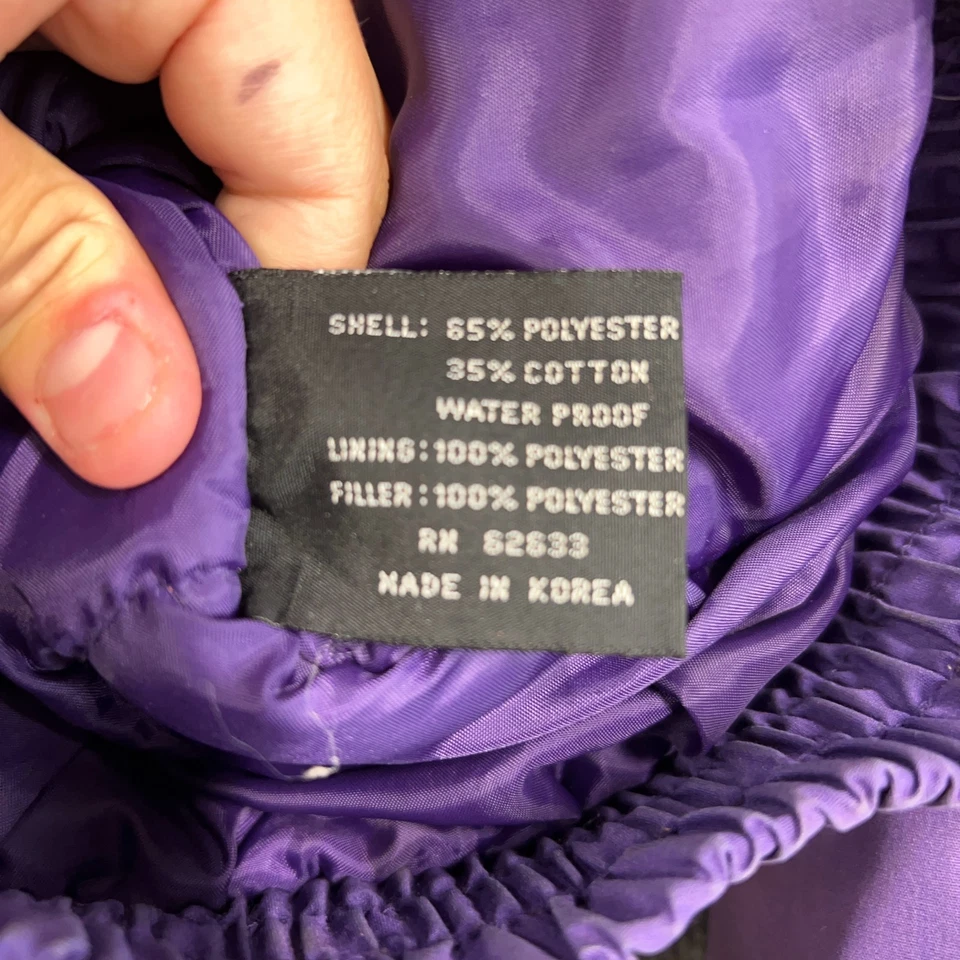 Vintage Los Angeles Lakers Jacket Men L AOP Big Graphic Pro Player Puffer Hooded - Image 4 of 4