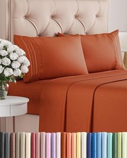 King Size 4 Piece Sheet Set - Comfy Breathable Cooling Sheets - Hotel Luxur...