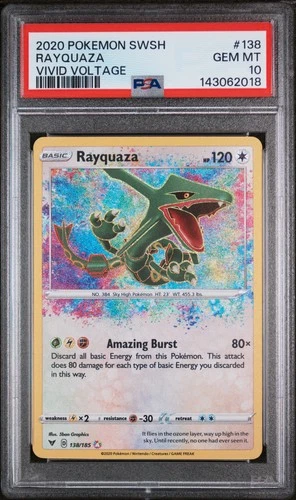 2020 Pokemon Sword & Shield Vivid Voltage #138 Rayquaza Vivid Voltage PSA 10