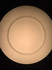 Microscope Glass Reticle Round 21mm Two Squares For 23.3mm Eyepiece AO 481