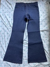 Vintage Levis 684 Big Bell Bottoms Denim Jeans 34x33" Made in USA Orange Tab