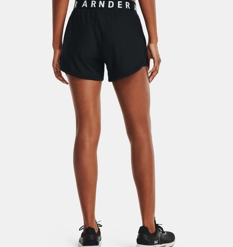Under Armour Play Up sportliche lockere feuchtigkeitsableitende Damenshorts schwarz Large - Bild 2 von 11