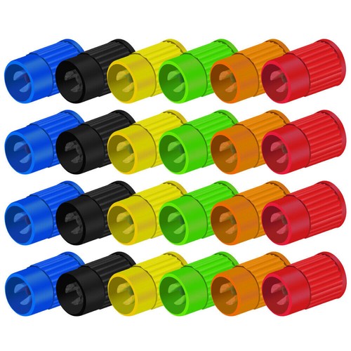 4x Car Plastic Tire Valve Air Dust Cover Wheel Stem Caps Auto Truck Accessories - Picture 9 of 27