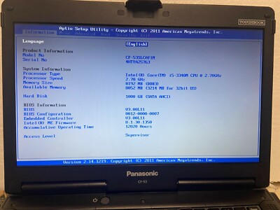 ◇CF-NX2 AWGCS Ci5-3340M 2.7GHz/Win10/8GB TOUGHBOOK 33 | Panasonic