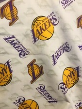 Rare Los Angeles Lakers Fabric Fat Quarter 18 x21