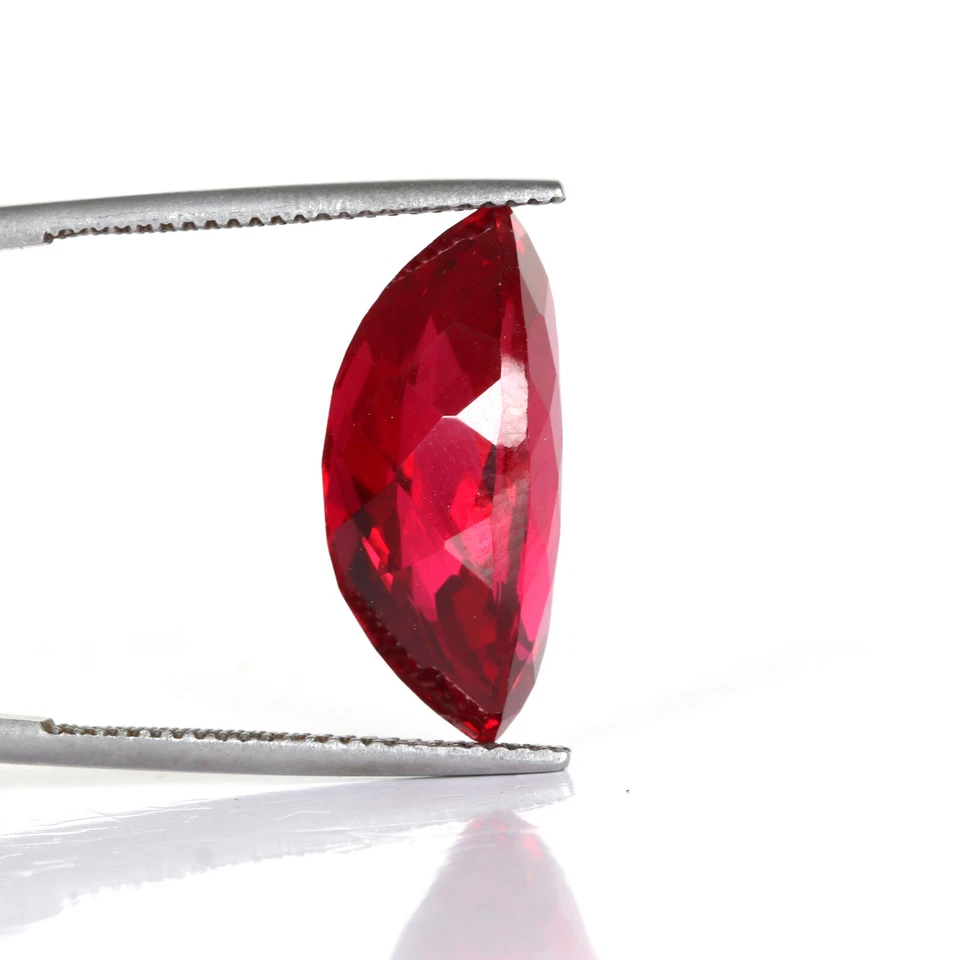 15.Carat Red Ruby Marquise Cut Lab-Created Loose Gemstone Ring Making - Image 2 of 3