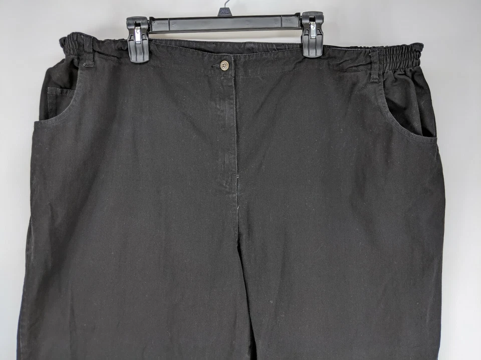 Main Street Blues Casual Pants Women's Plus Size 52x29 Black (v1)   - Image 3 of 4