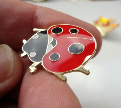 Beautifully Crafted Ladybird Insect Enamel Pin badge Lady Bug Sweet