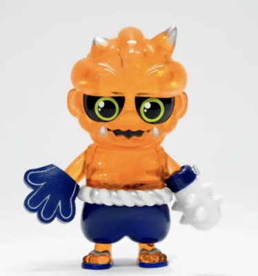 HOW2WORK ONIKI THE NINJA TRIBE Orange Ver. Vinyl Sofubi Figure Toy