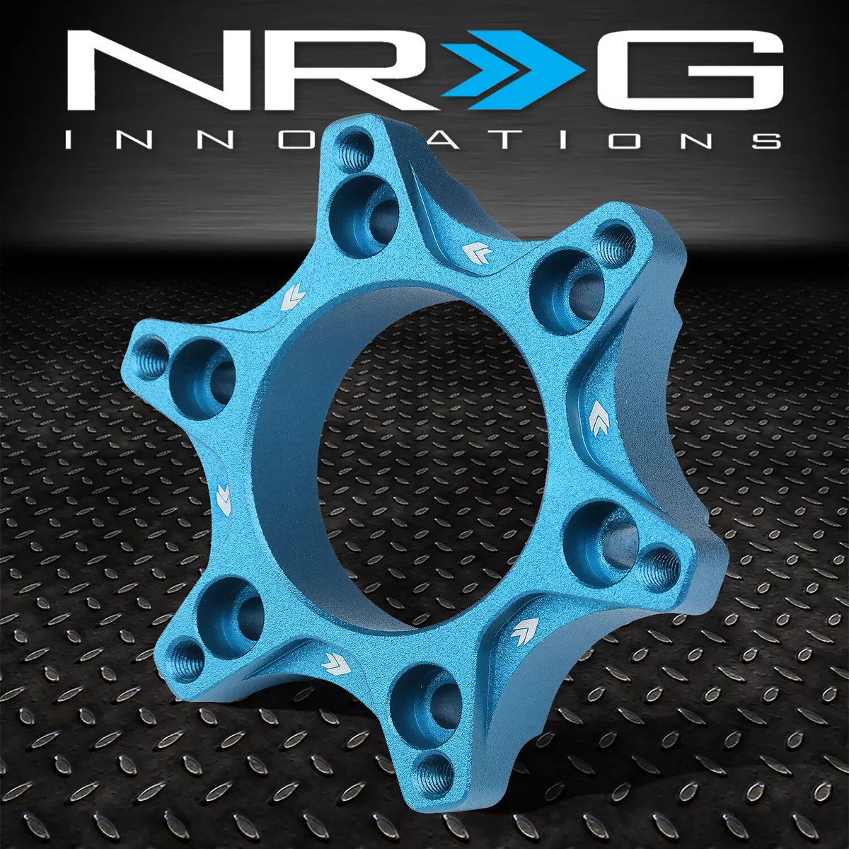 NRG Innovations SRK-LOTH-BL Blue Gaming Steering Wheel Hub Adapter  Compatible with Logitech G923 G29 G920 G27, 6 X 70mm Bolt Pattern