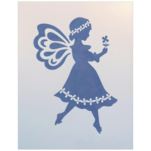 VOLKSKUNSTFEE 1 - SILHOUETTE Kinder Kinder Zeichnen Bürgersteig - die kunstvolle Schablone - Bild 2 von 6