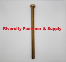 (5) 1/2-13x8 Tap Bolts 1/2x8 Grade 8 Hex Head Screws 1/2x13x8 Full Thread bolt