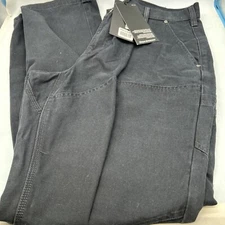 Harley Davidson Mechanic Woven Carpenter Pants Mens Size 38x34 Black 96000-23VM