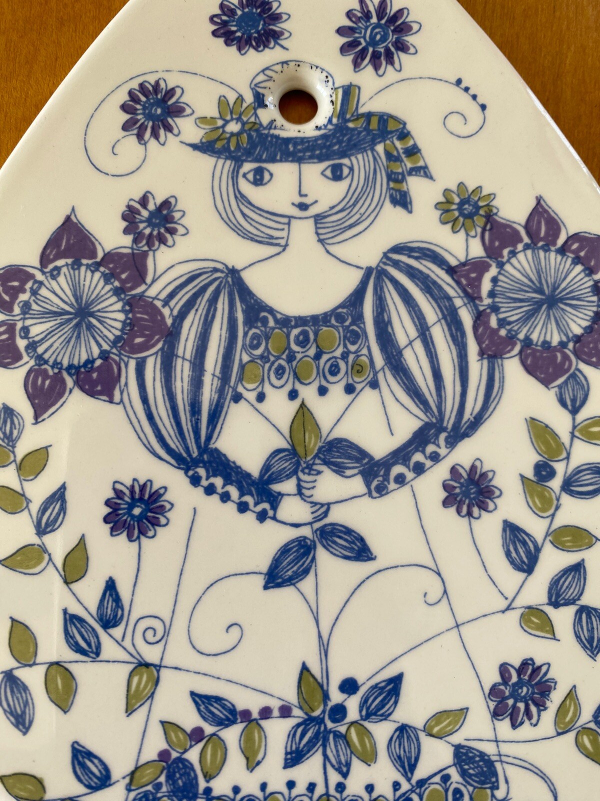 Vintage Figgjo Norway Lotte Turi Design Wall Plaque/Spoon/ Dish Plate | Norway