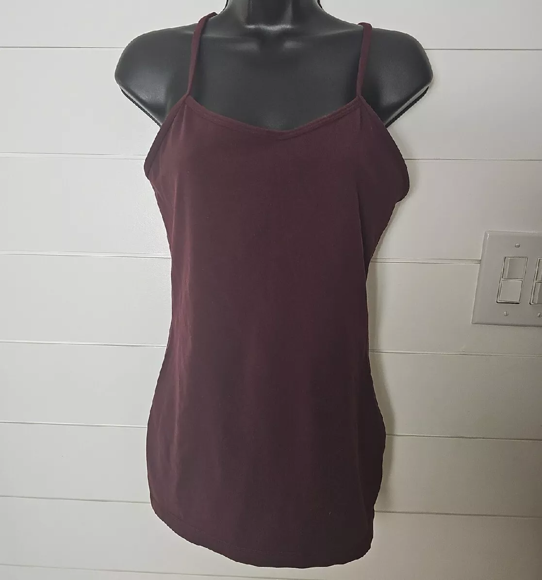 Burgundy workout top sale