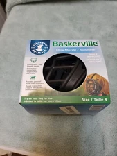 BASKERVILLE Ultra Muzzle for Dogs - Black Size 4 NOS