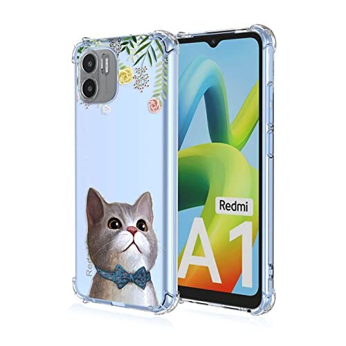 BORYA Cover per Xiaomi Redmi A1 / Xiaomi Redmi A2, Transparent Morbida (B5C)